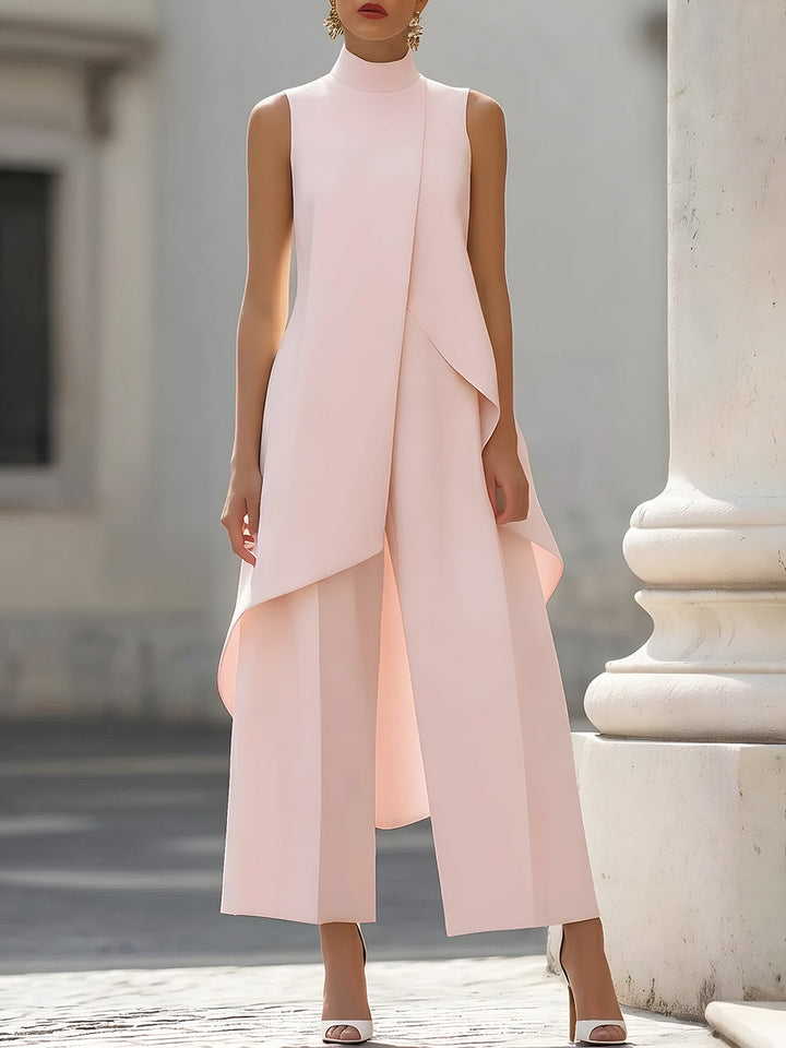 Carina - Ensemble pantalon large structuré