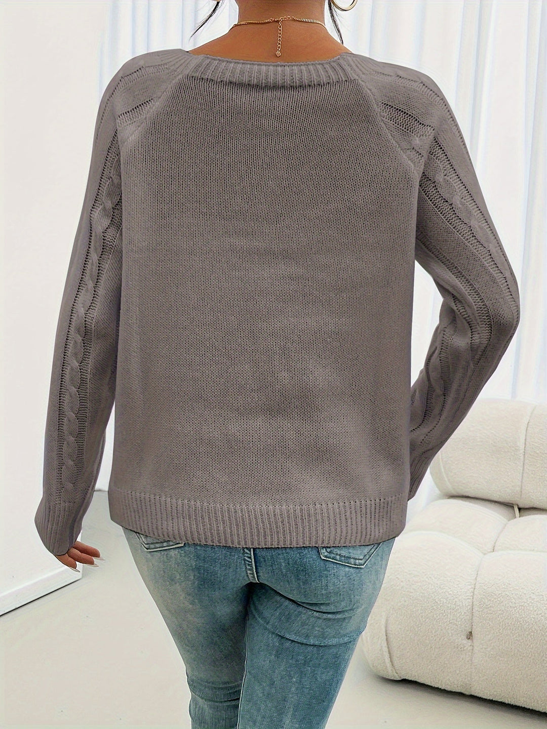 Rosabelle - Pull texturé à boutons