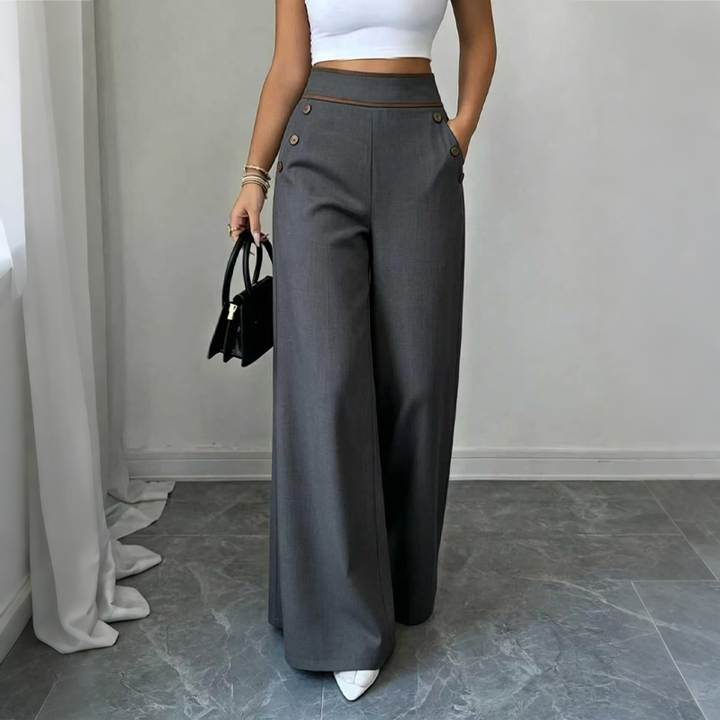 Oriessa - Pantalon marin taille haute