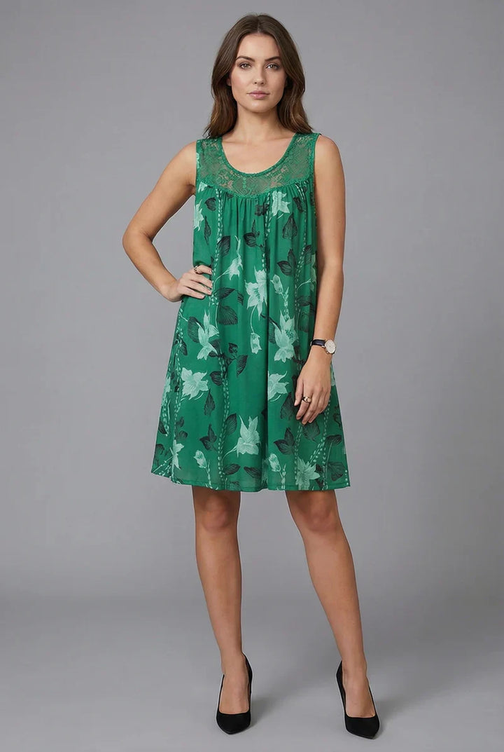 Ariadne - Robe tunique à imprimé floral élégant