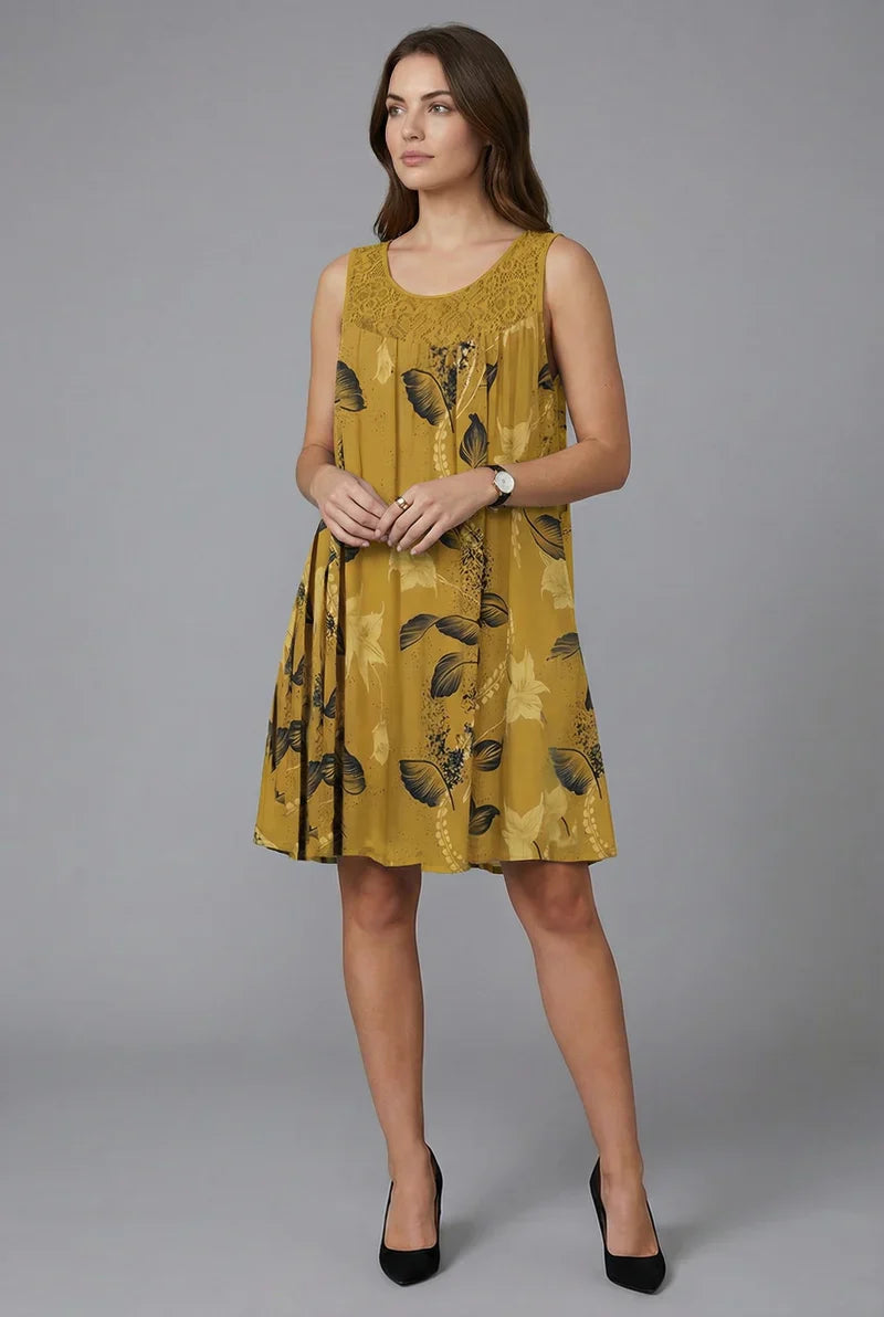 Ariadne - Robe tunique à imprimé floral élégant