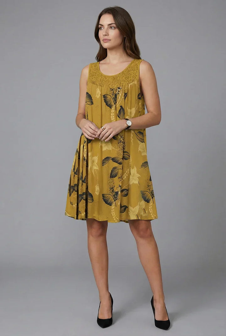 Ariadne - Robe tunique à imprimé floral élégant