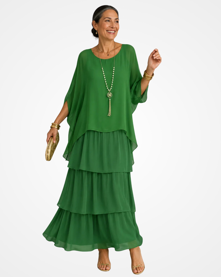 Sylvia - Robe longue fluide au toucher doux