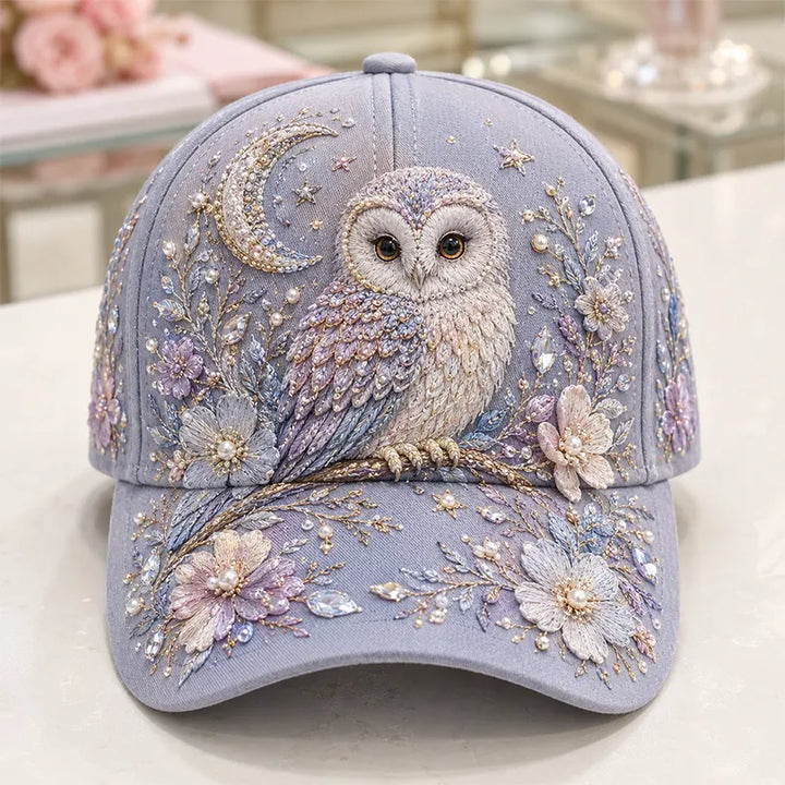 Arlena - Casquette à détail floral équestre