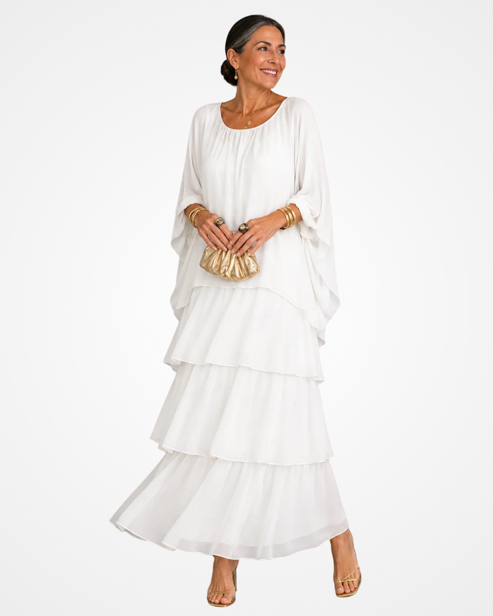 Sylvia - Robe longue fluide au toucher doux