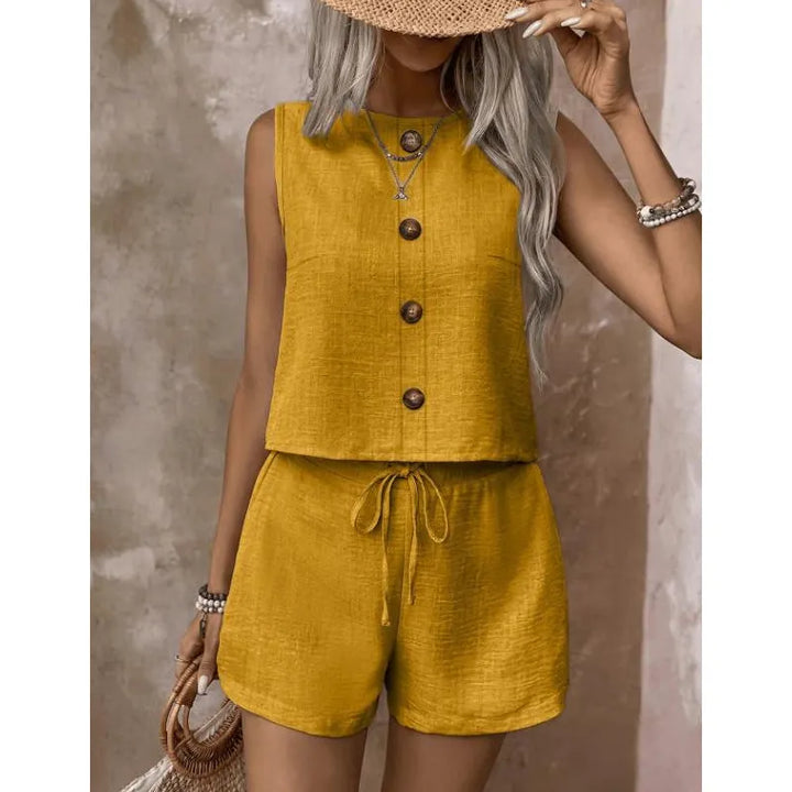 Abilene - Ensemble débardeur texturé et short