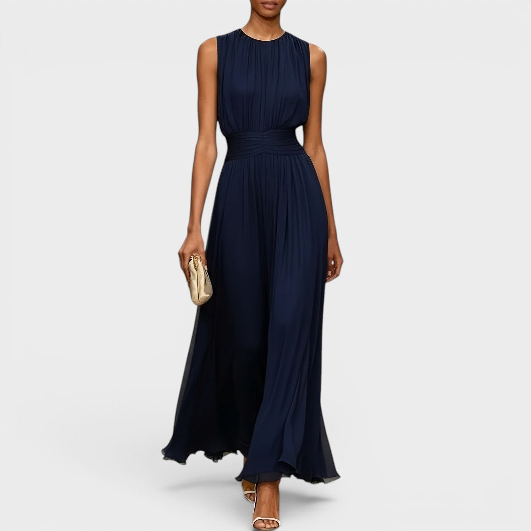 Evadne - Robe midi drapée haut de gamme