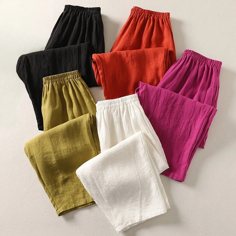 Odalys - Pantalon en lin haut de gamme