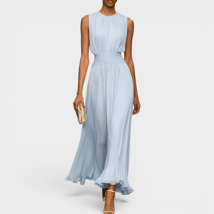 Evadne - Robe midi drapée haut de gamme