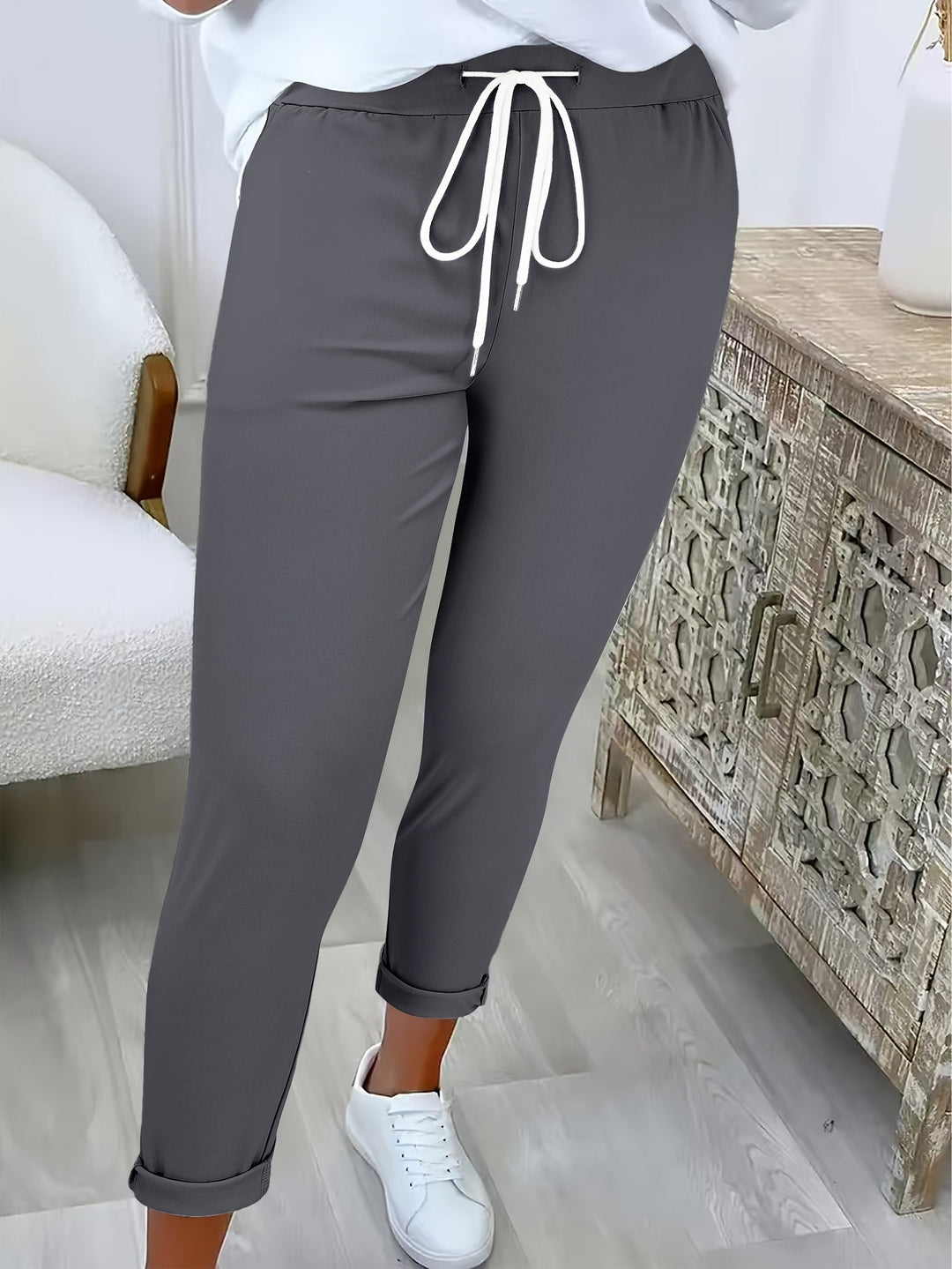 Tansy - Pantalon ajusté à taille coulissée