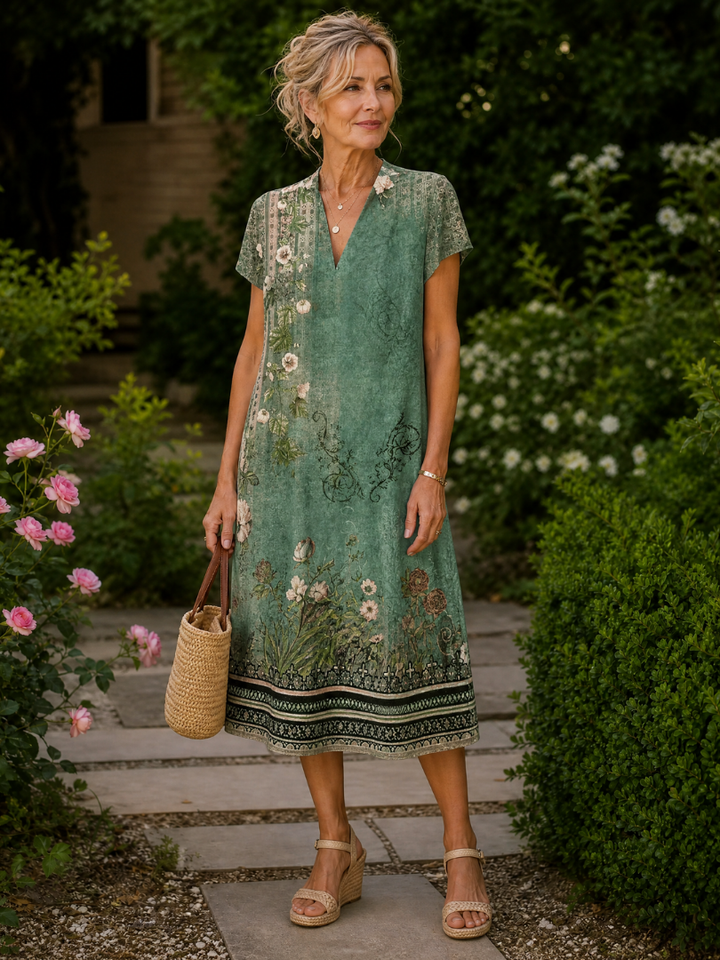 Geneviève - Robe midi fluide