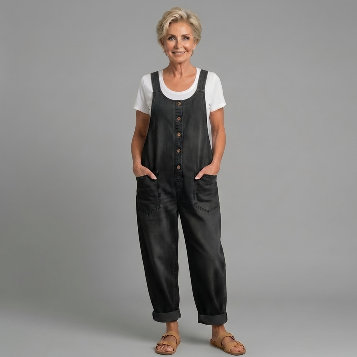 Rowella - Salopette à jambes larges au toucher doux