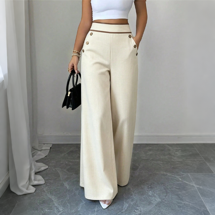 Oriessa - Pantalon marin taille haute