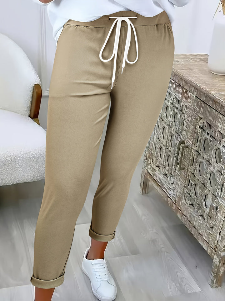 Tansy - Pantalon ajusté à taille coulissée