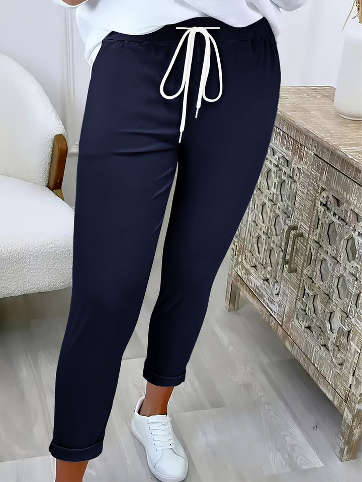 Tansy - Pantalon ajusté à taille coulissée