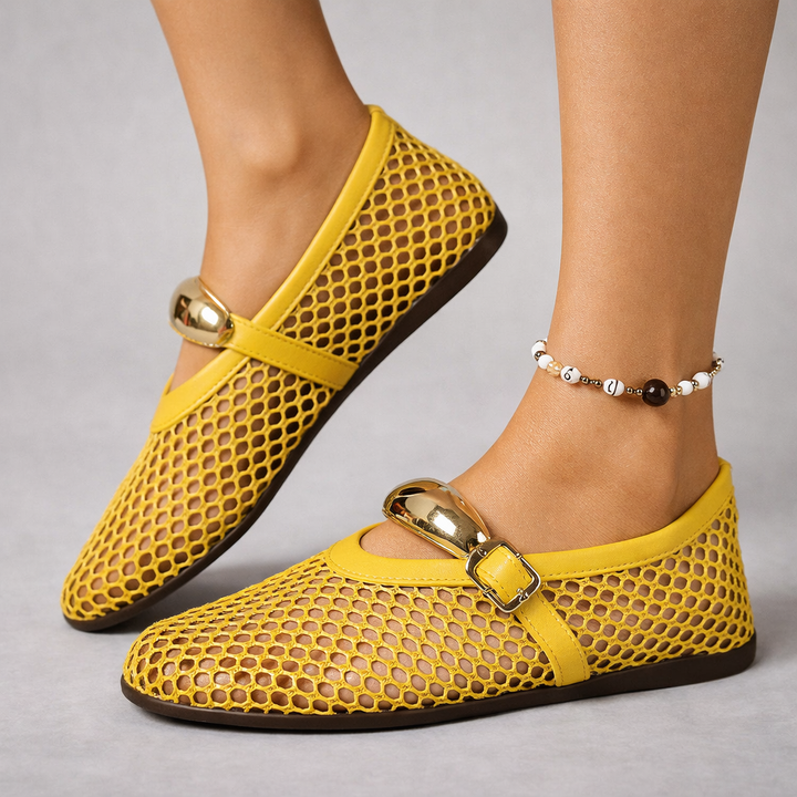 Auberine - Ballerines babies rembourrées