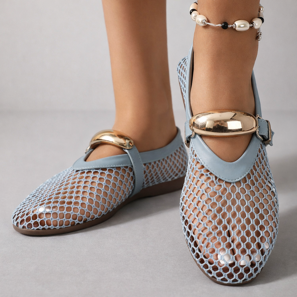 Auberine - Ballerines babies rembourrées