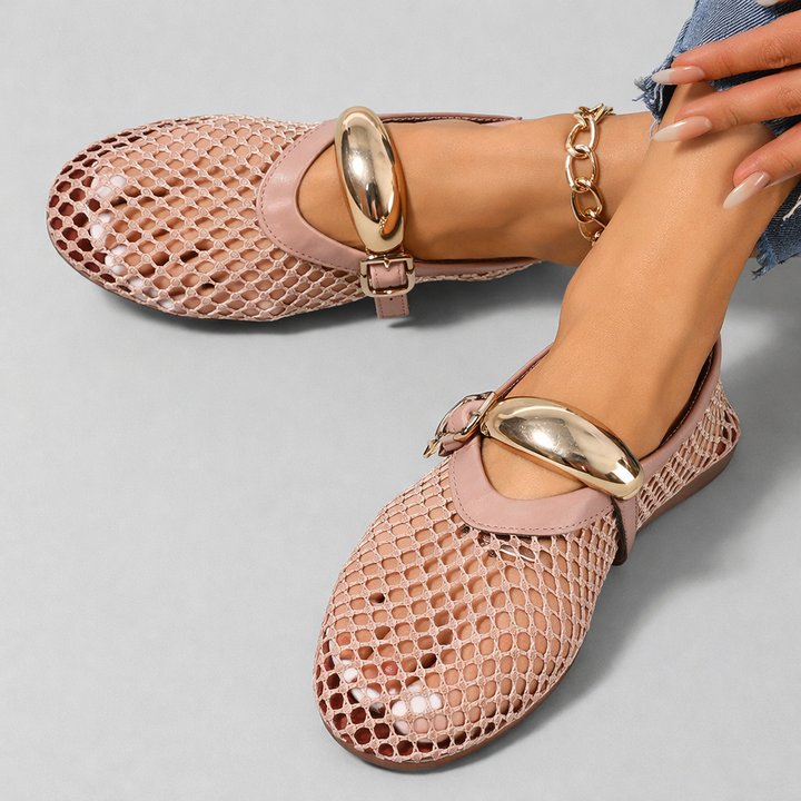 Auberine - Ballerines babies rembourrées