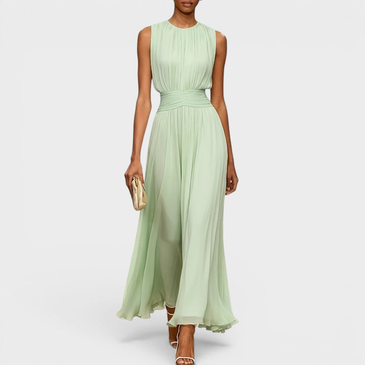 Evadne - Robe midi drapée haut de gamme