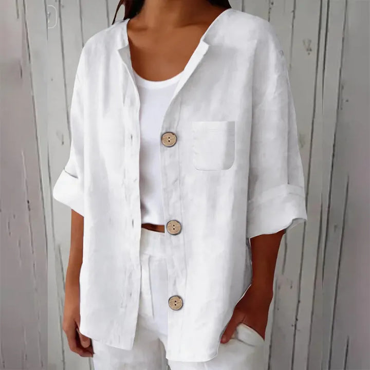 Azelia - Chemise d'été à coupe ample au toucher doux
