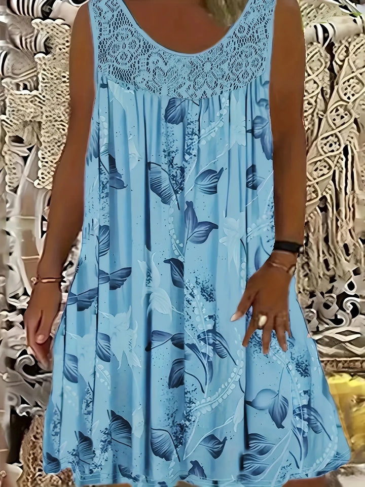 Ariadne - Robe tunique à imprimé floral élégant