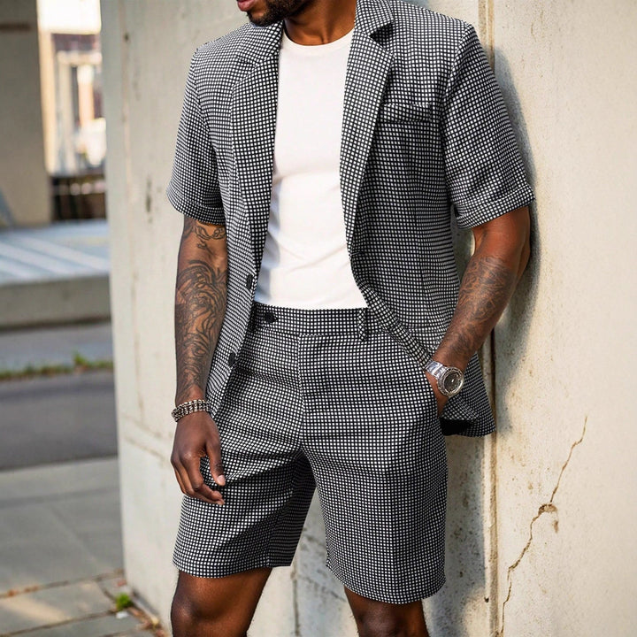 Rufus - Tailleur-short à carreaux sur mesure
