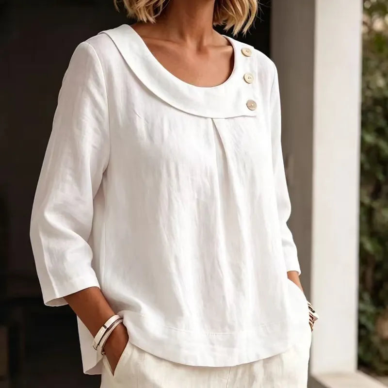 Brionelle - Blouse en lin au toucher doux