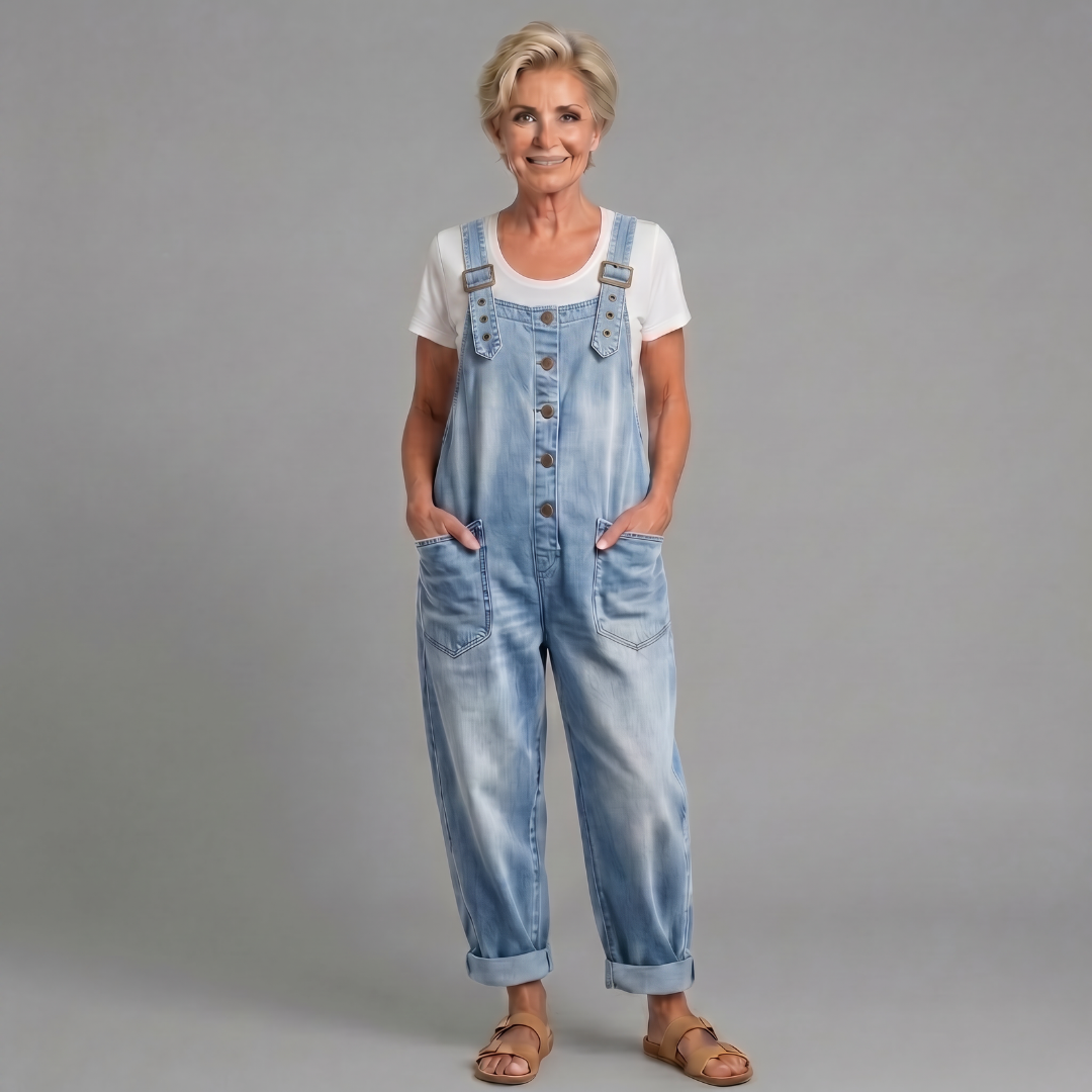 Rowella - Salopette à jambes larges au toucher doux