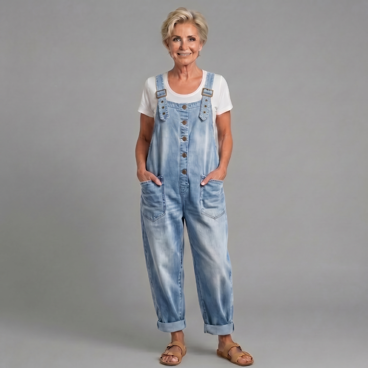 Rowella - Salopette à jambes larges au toucher doux