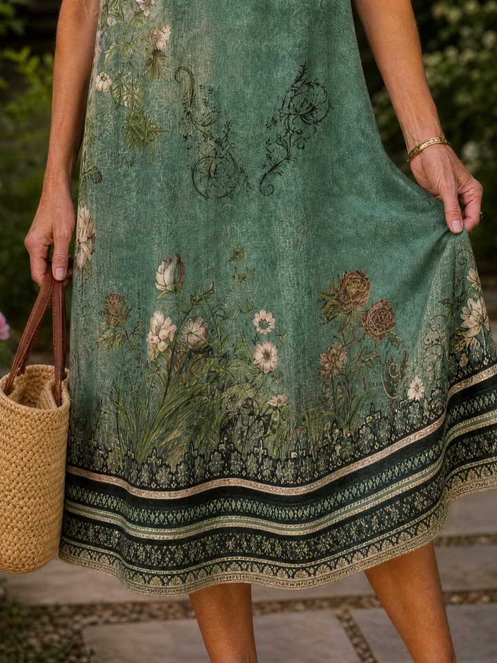 Geneviève - Robe midi fluide