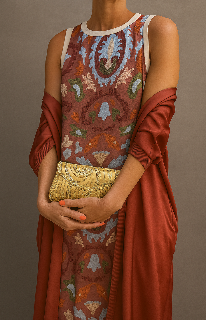 Arlisse - Ensemble 2 pièces robe et gilet haut de gamme