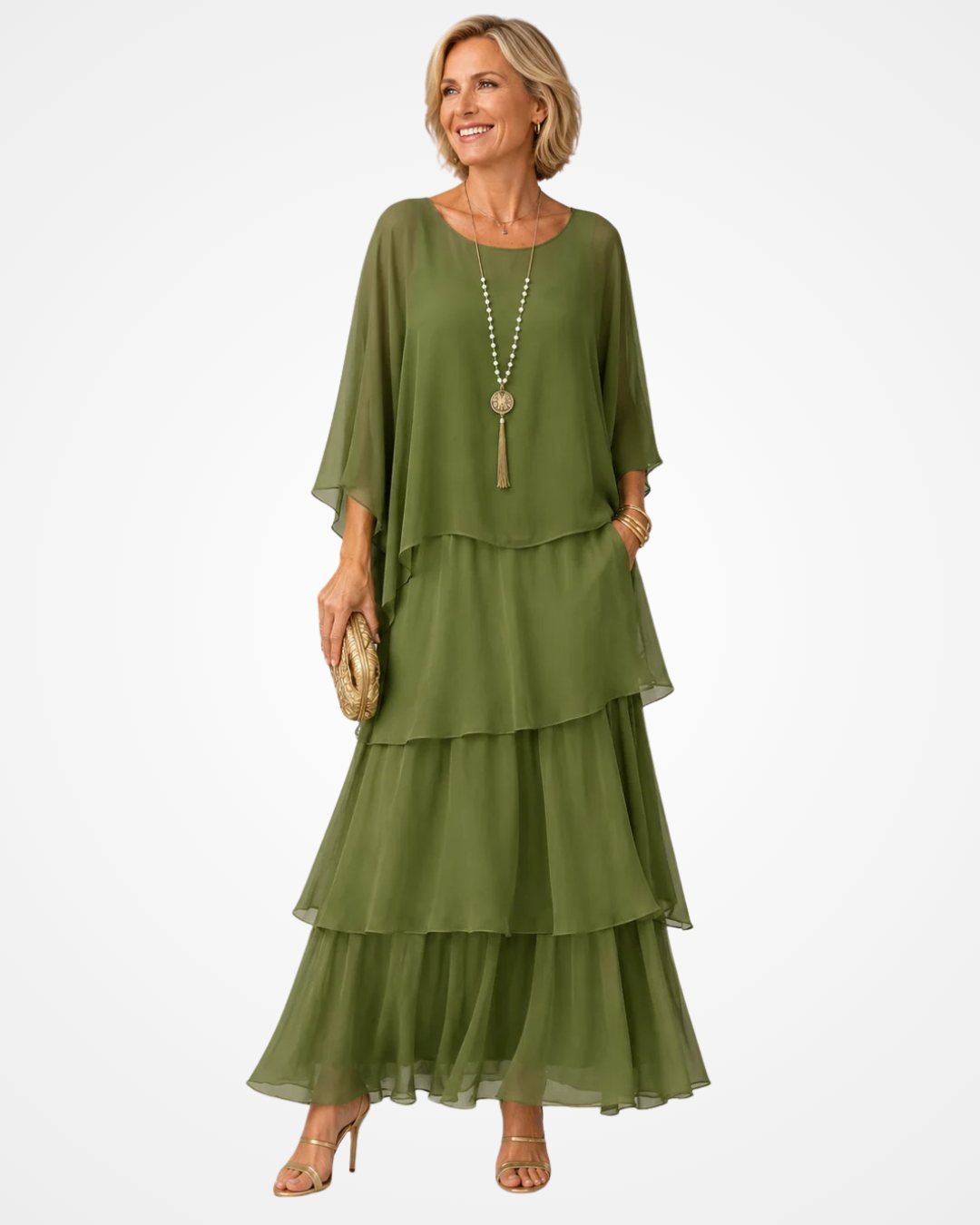 Sylvia - Robe longue fluide au toucher doux