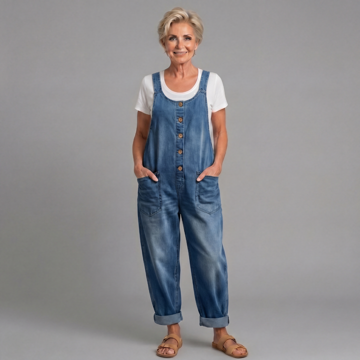 Rowella - Salopette à jambes larges au toucher doux