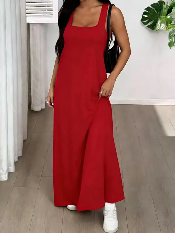 Evania - Ensemble 2 pièces robe longue à effet superposé