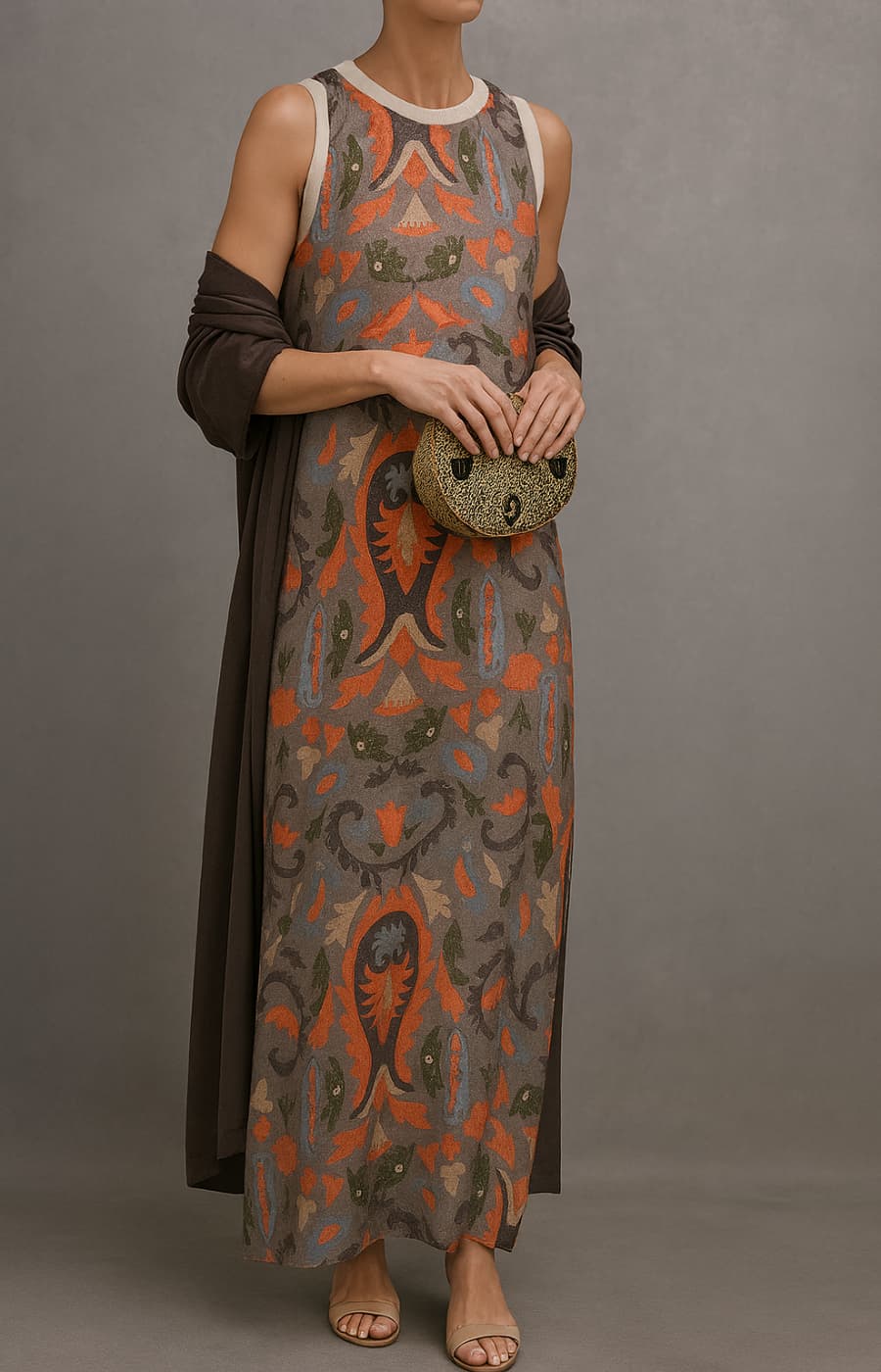Arlisse - Ensemble 2 pièces robe et gilet haut de gamme
