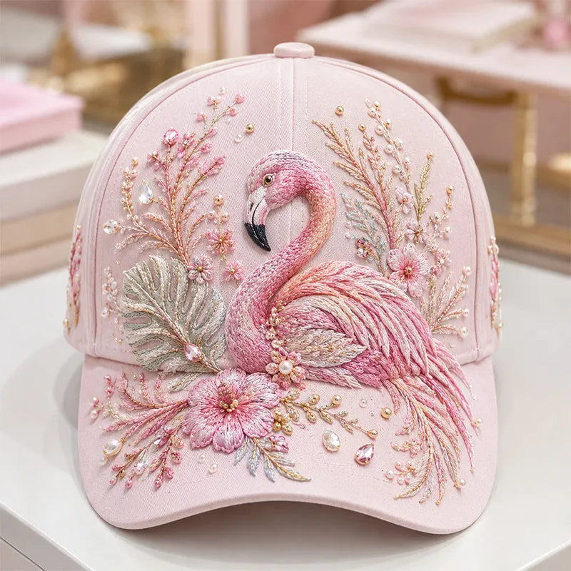 Arlena - Casquette à détail floral équestre