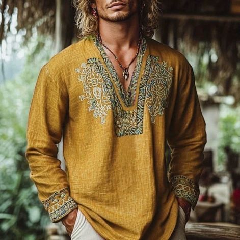 Milford - Blouse aérée à col V