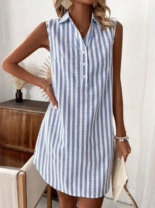 Anora - Robe-chemise à rayures au toucher doux
