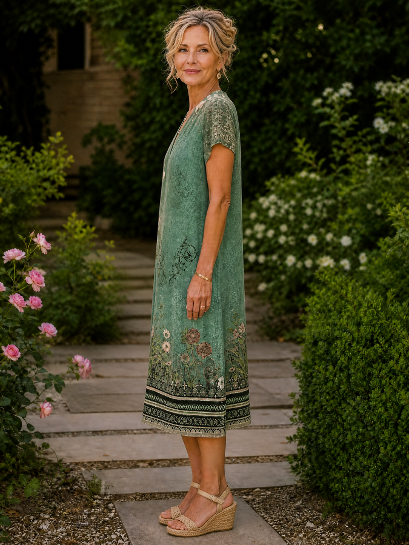 Geneviève - Robe midi fluide