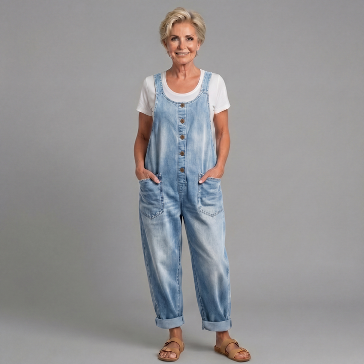 Rowella - Salopette à jambes larges au toucher doux