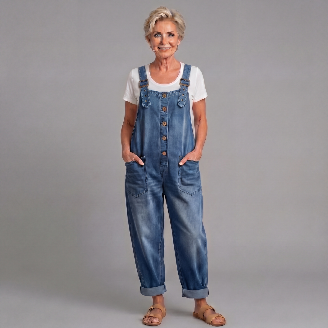 Rowella - Salopette à jambes larges au toucher doux