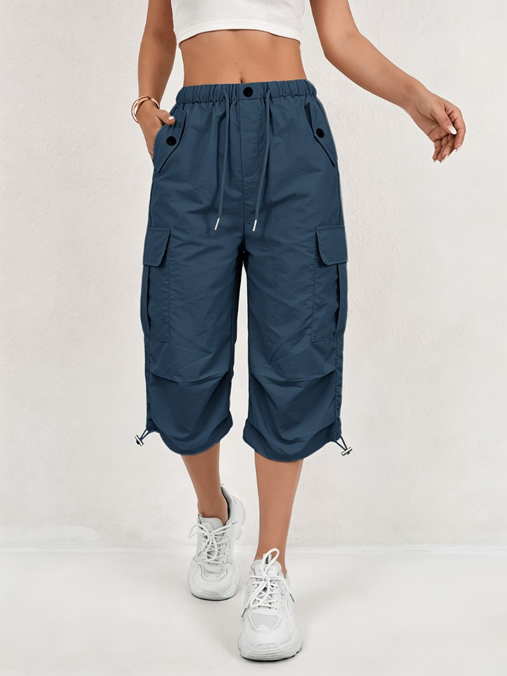 Donatella - Pantacourt cargo stretch léger