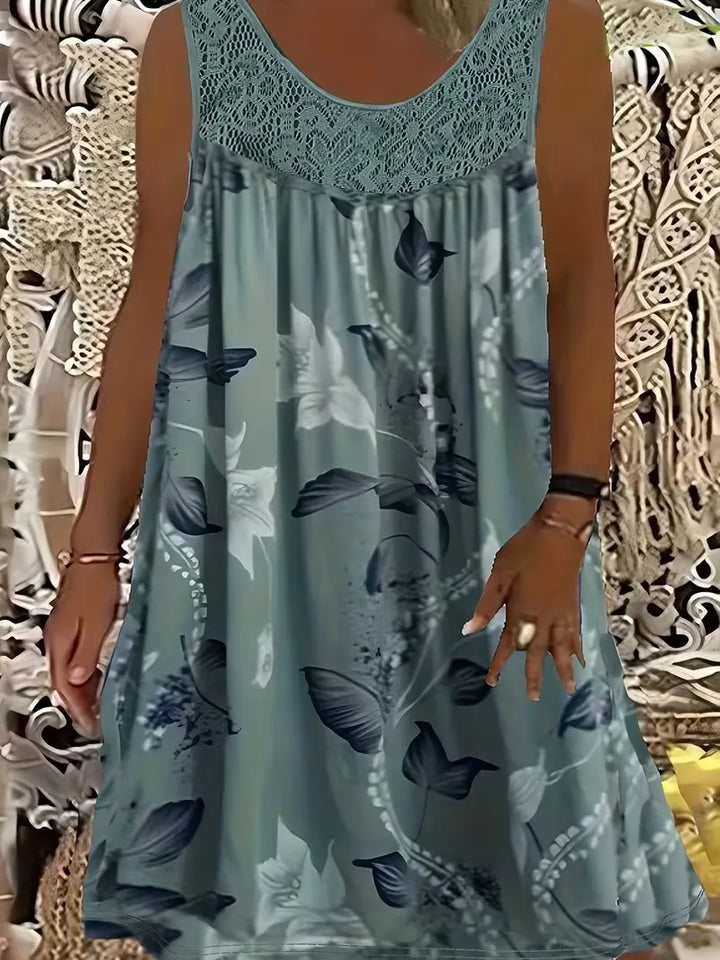 Ariadne - Robe tunique à imprimé floral élégant