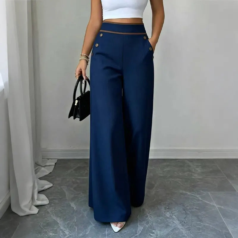 Oriessa - Pantalon marin taille haute