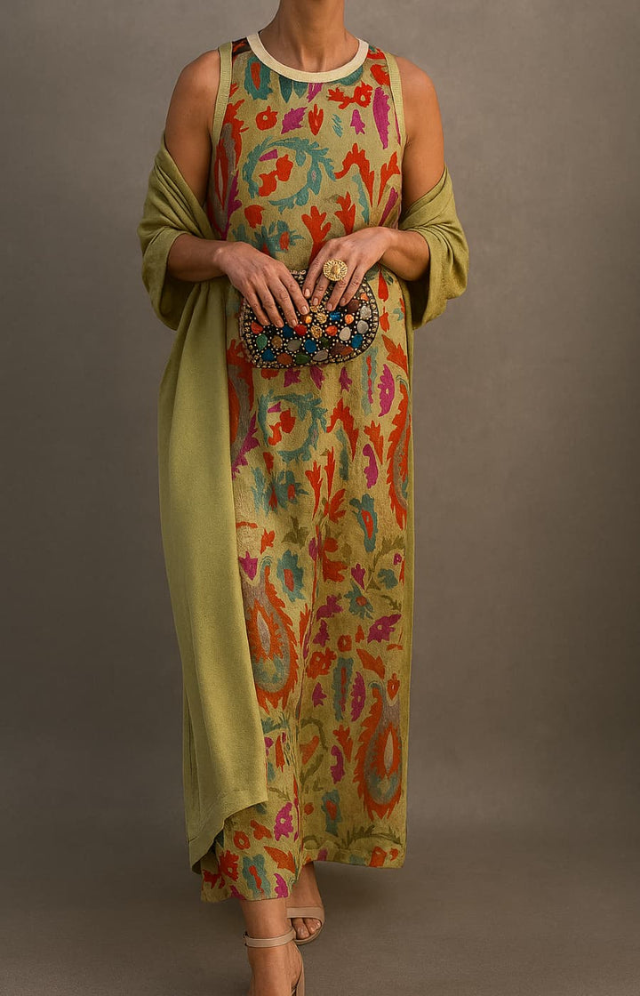 Arlisse - Ensemble 2 pièces robe et gilet haut de gamme