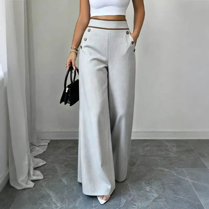 Oriessa - Pantalon marin taille haute