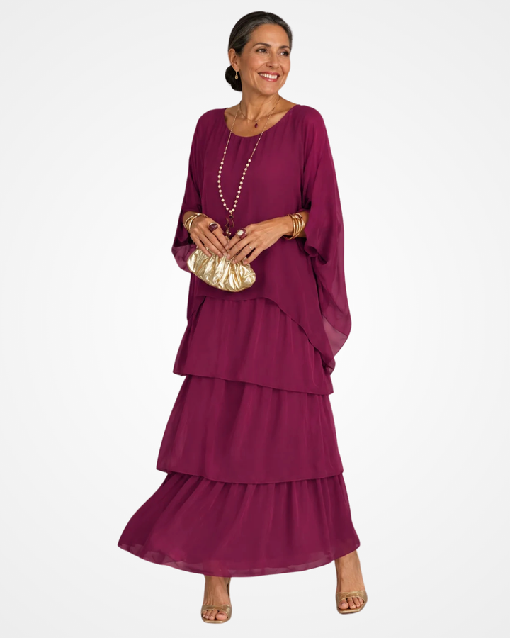 Sylvia - Robe longue fluide au toucher doux