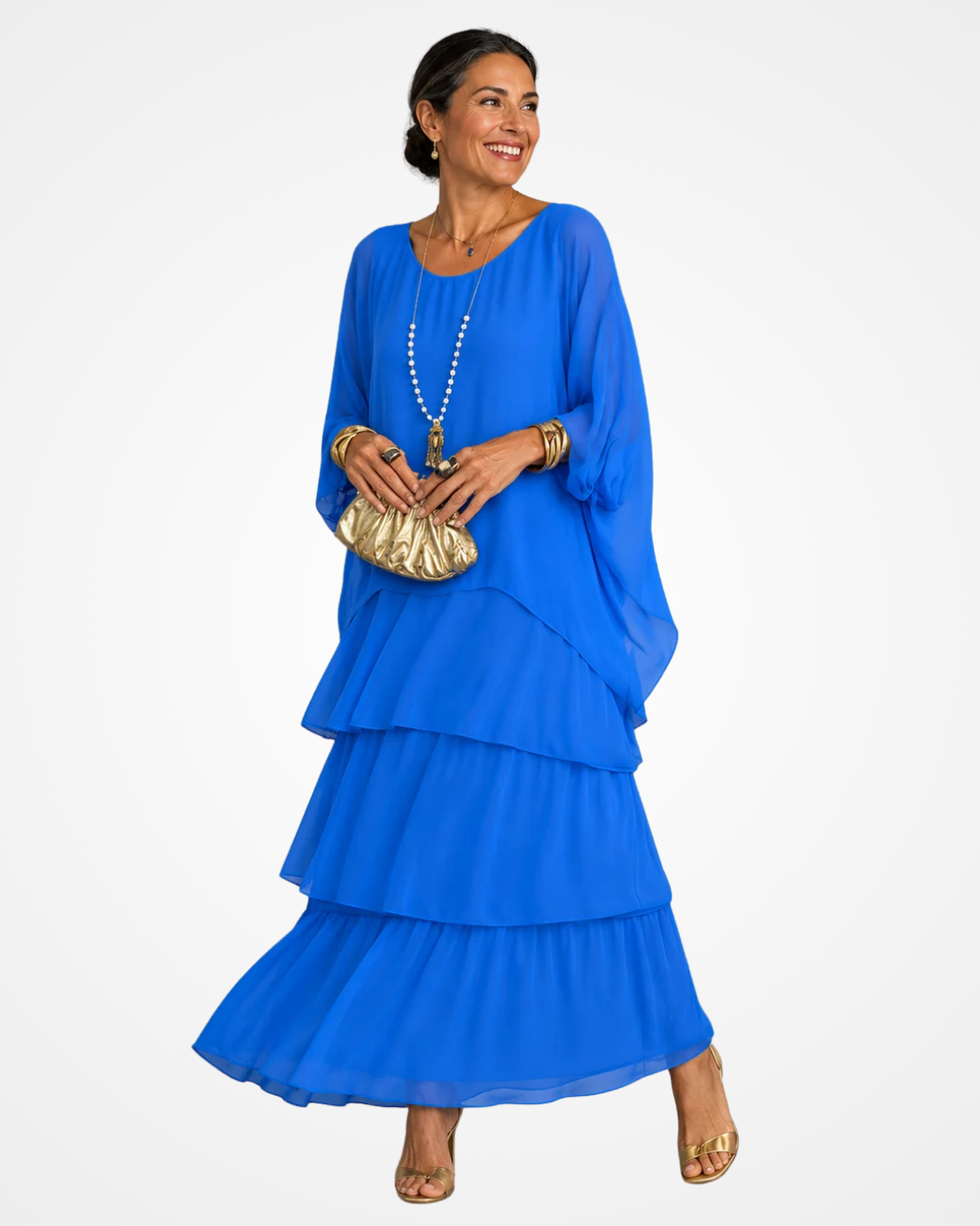 Sylvia - Robe longue fluide au toucher doux