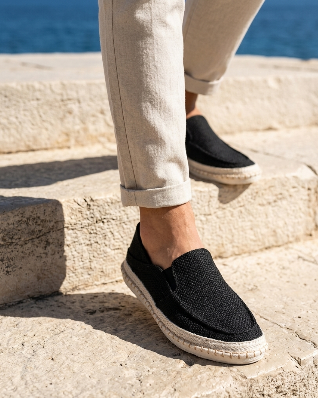 Falkner - Espadrille à enfiler texturée