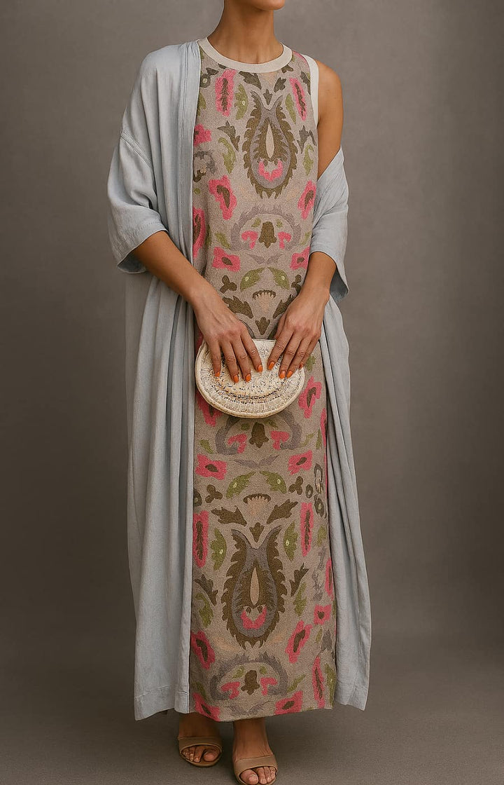 Arlisse - Ensemble 2 pièces robe et gilet haut de gamme